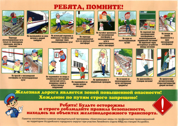 Правила поведения на железной дороге.